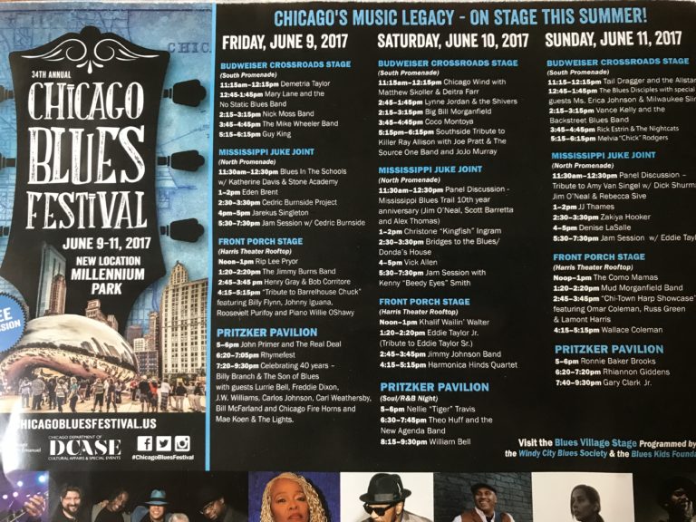 The Chicago Blues Festival 2017 at Millennium Park - Go Visit Chicago