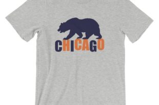 Windy City Bear Printed T-Shirt-Go-Visit-Chicago