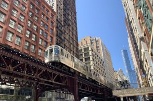 El Train by Adams/Wabash Station